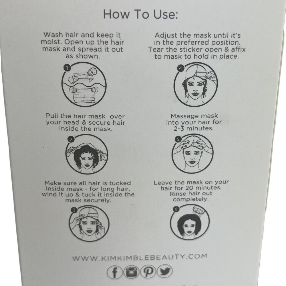 Kim Kimble Conditioning Argan Oil Paper Hair Mask 4 Pack Set Repair & Renew New - Picture 6 of 12